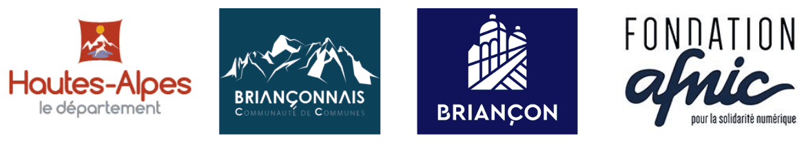 Hautes-Alpes le département ; Communauté de communes du Briançonnais ; Ville de Briançon ; Fondation Afnic pour la solidarité numérique
