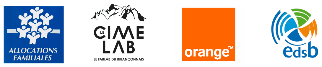 Allocations familiales ; Le Cimelab, le fablab du Briançonnais ; Orange ; EDSB
